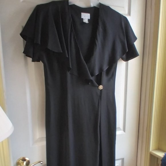 Vintage 90s One Piece Romper Outfit Size 14 Expo Pant Suit Black Excellent - Picture 7 of 14